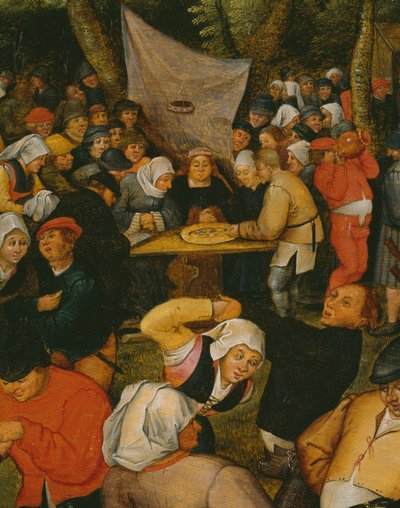 Baile de boda al aire libre, 1610 (detalle) de Pieter Brueghel the Younger